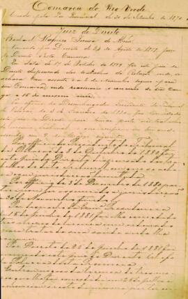 Livro - Nomeação de Juízes Municipais (1899 -1901)- Parte 1.0.1