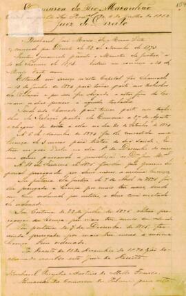 Livro - Nomeação de Juízes Municipais (1899 -1901) Parte 1.3.0