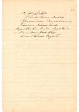 Via 2º Cível, Faz. Públicas - Processo de Divisão da Fazenda Corda - Pedro da Silveira Machado e ...