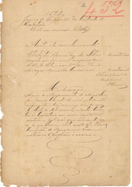 Inventário de Felisberto Bernardes da Silva - Parte 1