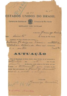 Inventário de Antonio Rodrigues Pereira