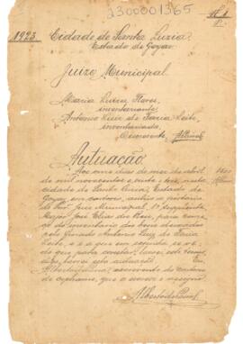 Inventário de Antonio Luis de Faria Leite