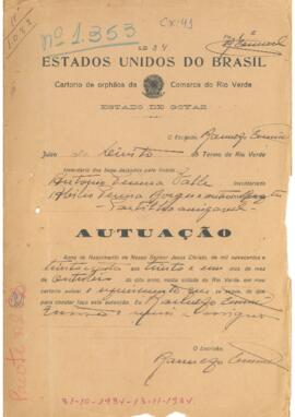 Inventário de Antonio Pereira Valle