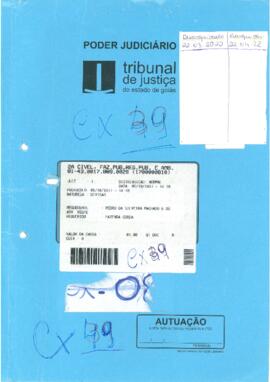 Via 2º Cível, Faz. Públicas - Processo de Divisão da Fazenda Corda - Pedro da Silveira Machado e ...