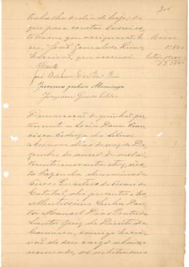 Via 2º Cível, Faz. Públicas - Processo de Divisão da Fazenda Pires - Requerido por Emydio José Bo...